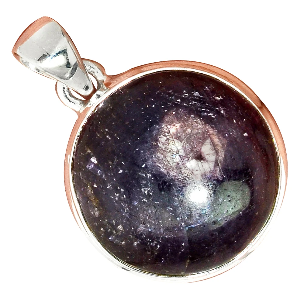 Подвеска в виде кабины с натуральным сапфиром искусственное серебро общая длина: