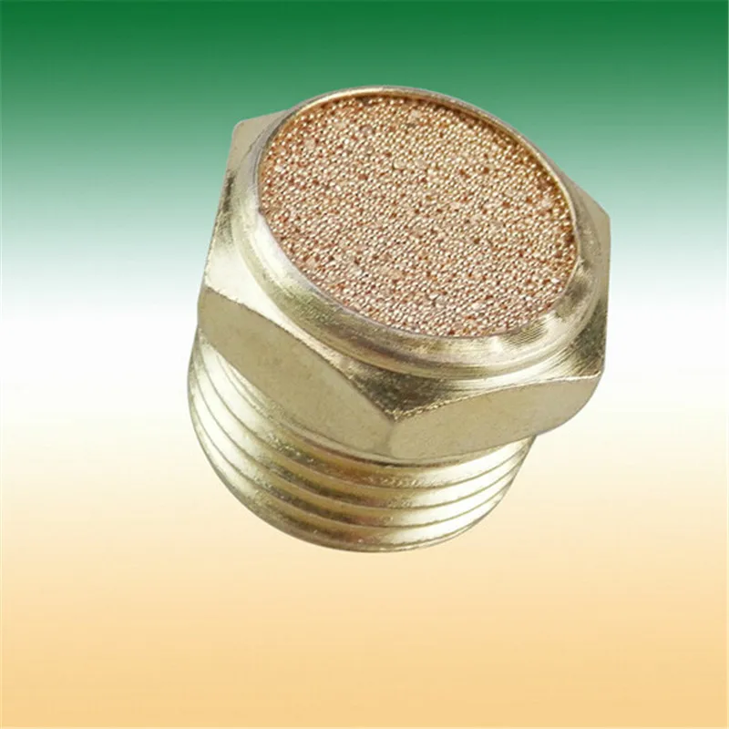 Пневматические заглушки BSP 1/4 дюйма 6 шт./лот глушитель латунный фитинг глушителя