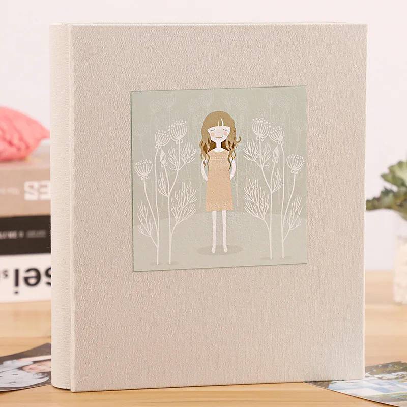 Большой 6 дюймовый фотоальбом 4D 200 листов для хранения изображений скрапбукинга