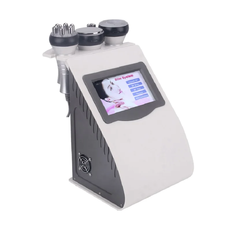 Beste Nieuwe 5 In 1 Ultrasone Liposuctie 40K Cavitatie Lichaam Vermagering Machine Vacuüm Multipolaire Rf Schoonheid Apparaat Voor Gezicht En Body