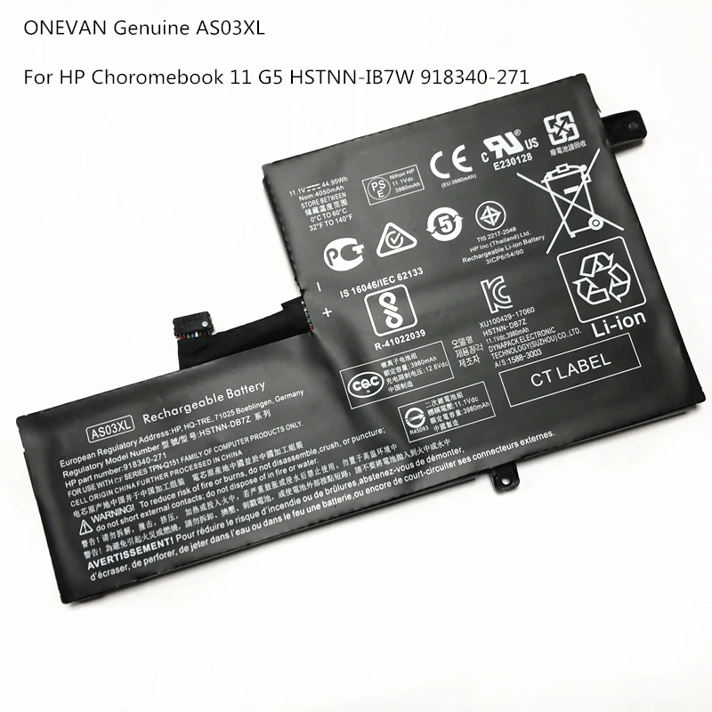 

Новый аккумулятор AS03XL для HP Choromebook 11 G5 ноутбук AS03XL 918669-855 HSTNN-IB7W 918340-1C1 TPN-Q151 918340-171