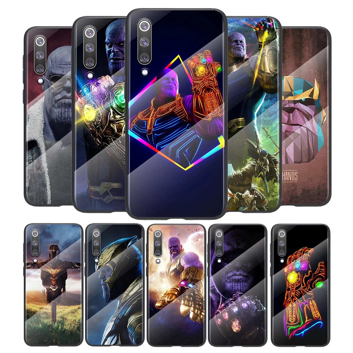 

Marvel Thanos Fashion For Xiaomi Mi 11 11i 10T CC9E 9T Note 10 Ultra Pro Lite 5G Tempered Glass Cover Shell Phone Case