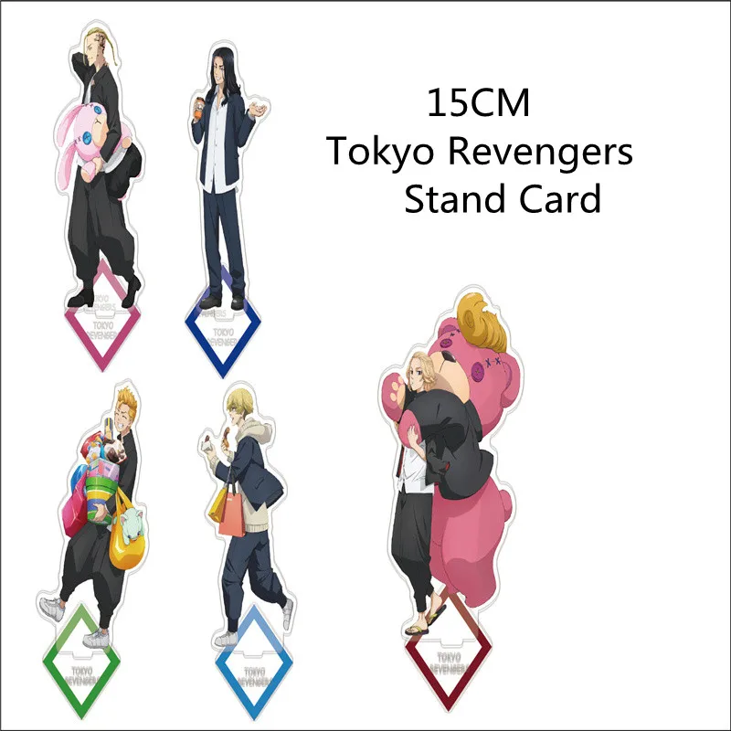

Hot Anime Tokyo Revengers New Style Acrylic Stands Manjiro Ken Takemichi Hinata Atsushi Model Plate Fans Collection Props Gift