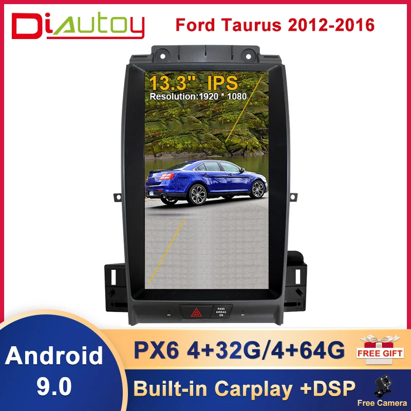 

Car Radio Bluetooth Stereo Android Car GPS Navigation for Ford Taurus 2012-2016 High Level Vertical Screen Video Audio Player
