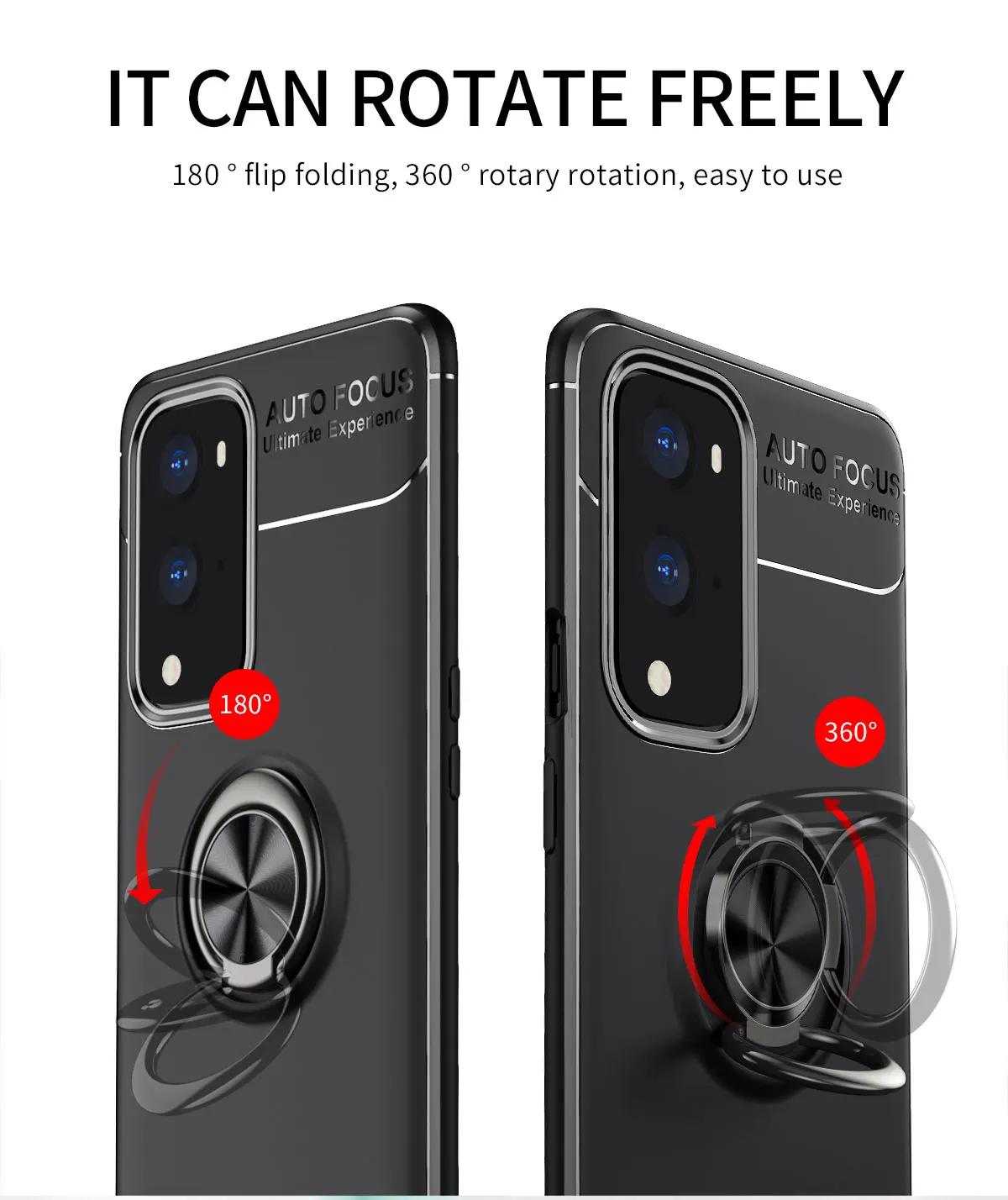 Чехол с кольцом-держателем на палец мягкий чехол из ТПУ для Oneplus 9R 9 Pro 8 8T 7T 7 6 6T Nord