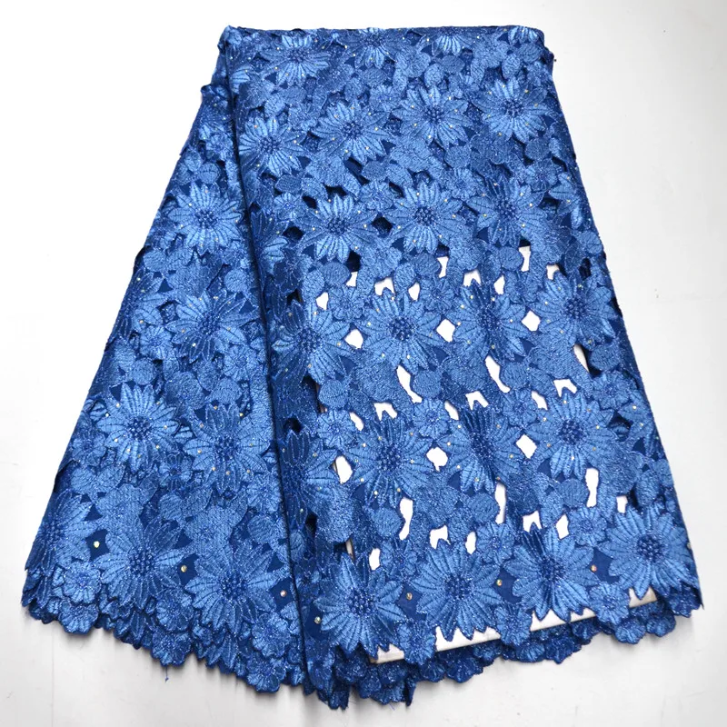 

Unique Handcut Swiss Lace Fabric 2020 Latest Yellow Embroidery African Cotton Fabrics Heavy Swiss Voile Lace In Switzerland