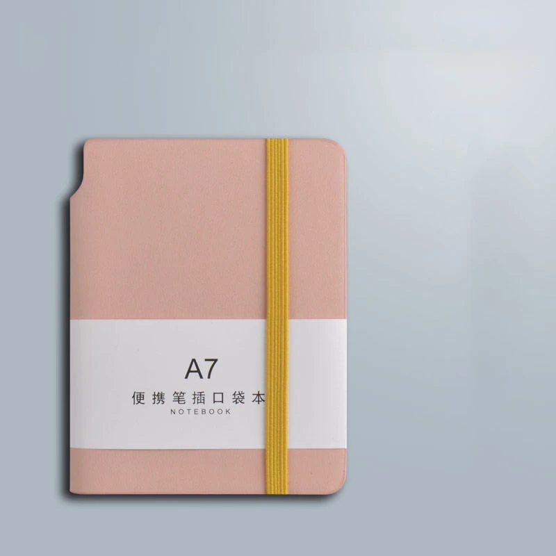 200-страничный блокнот A7 с красивыми карманами, мини-портативные тетради, деловые канцелярские принадлежности, толстый женский маленький журнал для школы, еженедельно в луи мой маленький блокнот развиваем концентрацию 4 8 лет