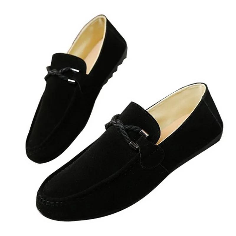 Men Shoes Flat Casual Vulcanize Slip On Loafers Male Sneakers Breathable Confort Light Leather Shallow Youth Boy | Обувь