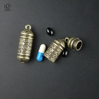 messing boeddha guanyin sutra cilinder hanger sleutelhanger opknoping ketting sieraden pillendoosje geneeskunde container fles