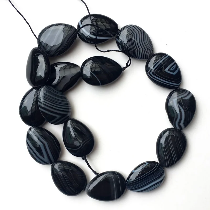 

Бусины из агата 16 шт.