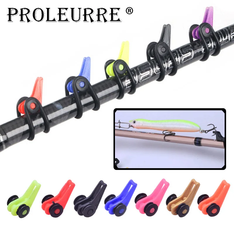 10 шт./лот пластиковый держатель рыболовных крючков для удочки приманки