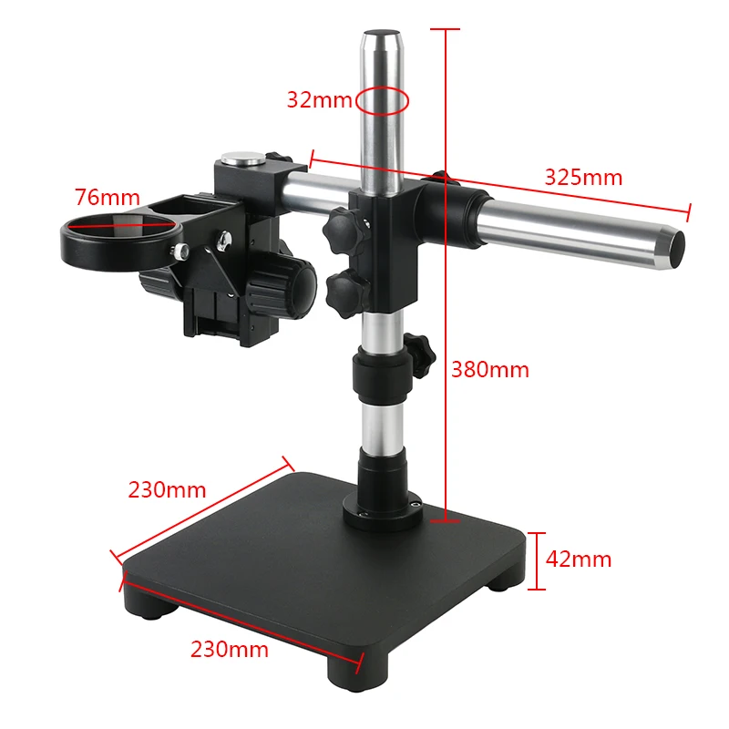 

Stereo Trinocular Microscope Binocular Microscope Working Stand Diameter 76mm Focusing Bracket Table X Y Multi-angle Adjustable