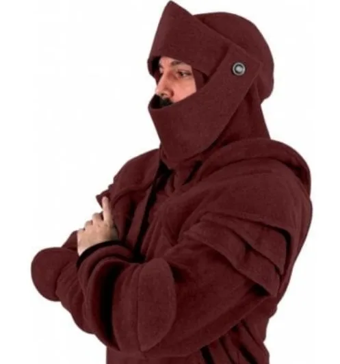 Защита на Хэллоуин Мужская защита для локтя с капюшоном и шнурком маска чехол