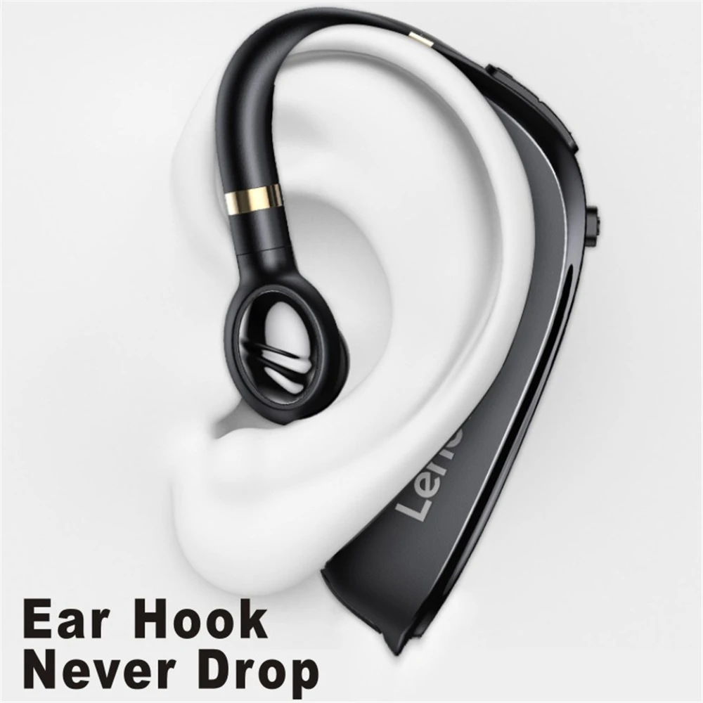 

Original Lenovo HX106 Bluetooth Earphone Pro Ear Hook Wireless Bluetooth 5.0 Earbud With Microphone 40 Hours For Driving Meeting