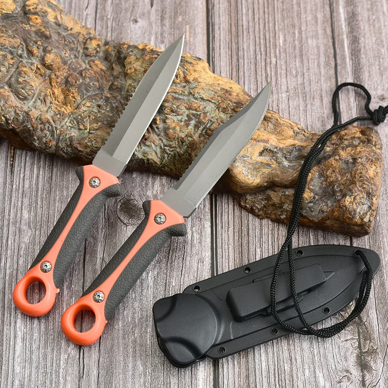 

Multifunctional Diving Straight Knife Csgo Game Knife Portable Outdoor Camping Mountaineering Self Defense Knife With Scabbard