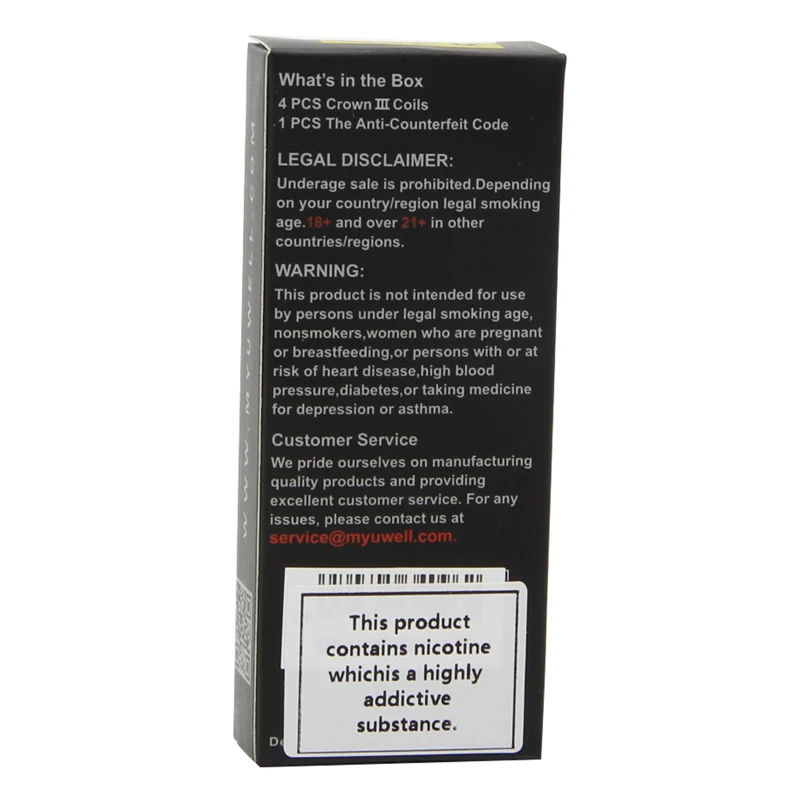 4 шт. 8 катушка Uwell Crown III SUS316 0 25 Ом 5 сетчатая UN2 сердечник 23 для электронной сигареты