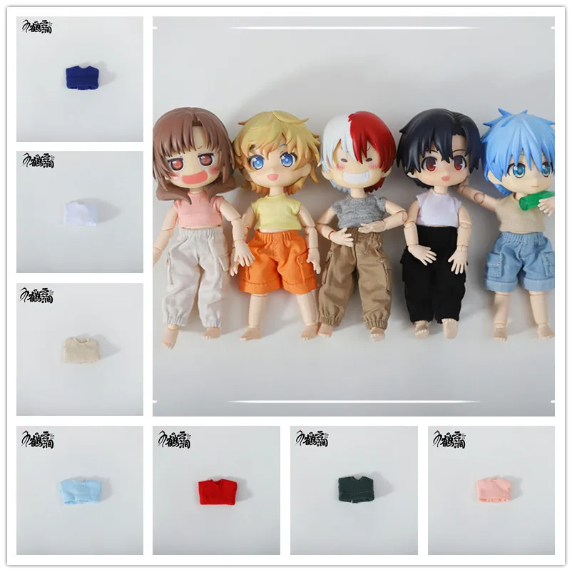 Детская одежда Ob11 ярких цветов с рукавом короткая футболка детская Молли 12