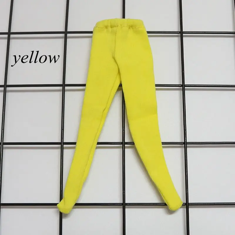 yellow Doll’s Blyth Clothes Socking Candy Color Pantyhose Basic Pure Cotton Pant for Azone,Pullip,Baribes,Blyth 1/6 Doll Accessories - Цвет: yellow