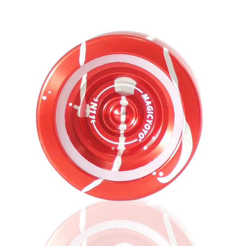 red MAGICYOYO N11 металлическая белая вода zero тип A площадь дизайн супер сильный холостой Профессиональный Йо-Йо детские игрушки - Цвет: red