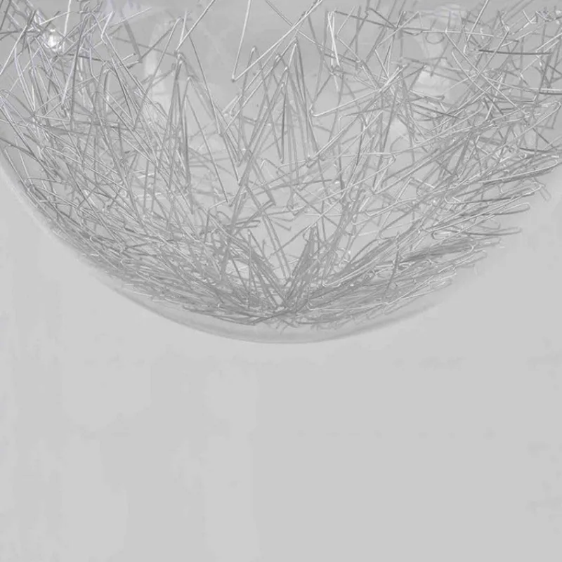 

Big Light Bulb Chandelier Bedroom Lamps Minimalist Creative Personality Led Glass Modern Restaurant Bar Aisle Gold Silver Iron