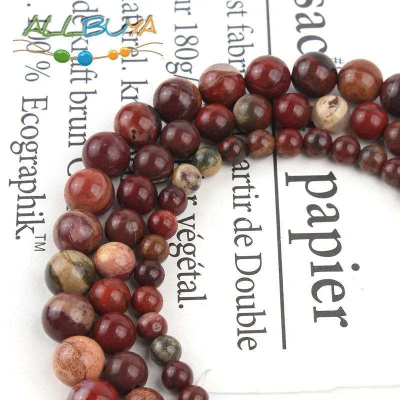 Бусины из натурального камня яшмы размеры 4 12 мм 15 дюймов|Бусины| |