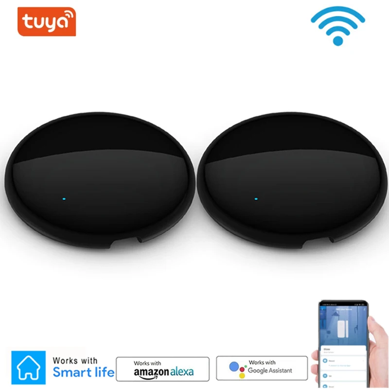 

Умный Универсальный ИК-пульт дистанционного управления Wi-Fi Tuya для умного дома управление для телевизора DVD Audi AC кондиционер работает с Alexa ...