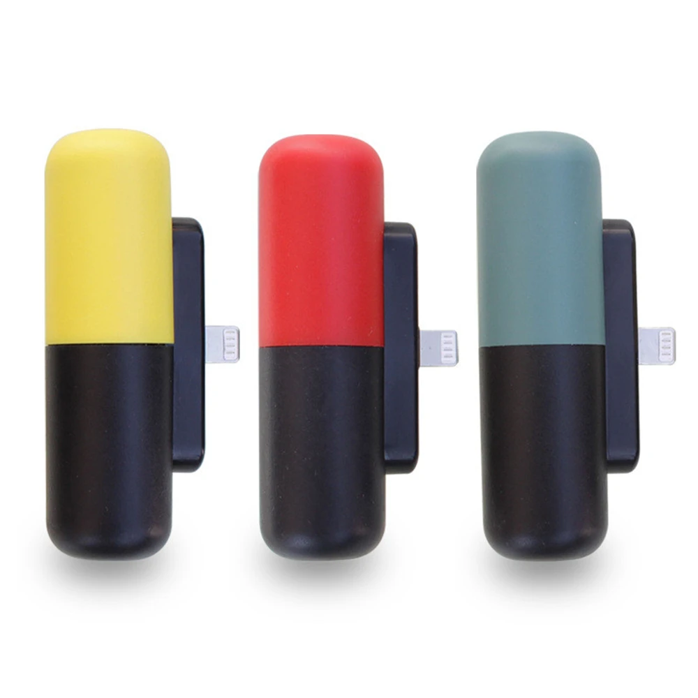 

Capsule Mini Power Bank Outdoor Travel Powerbank External Battery Phone Charger PoverBank For iPhone Xiaomi Samsung 3300mAh