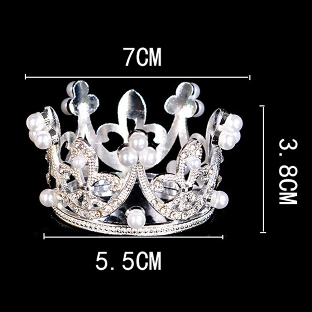 Украшение для торта из искусственного жемчуга мини-корона | Дом и сад