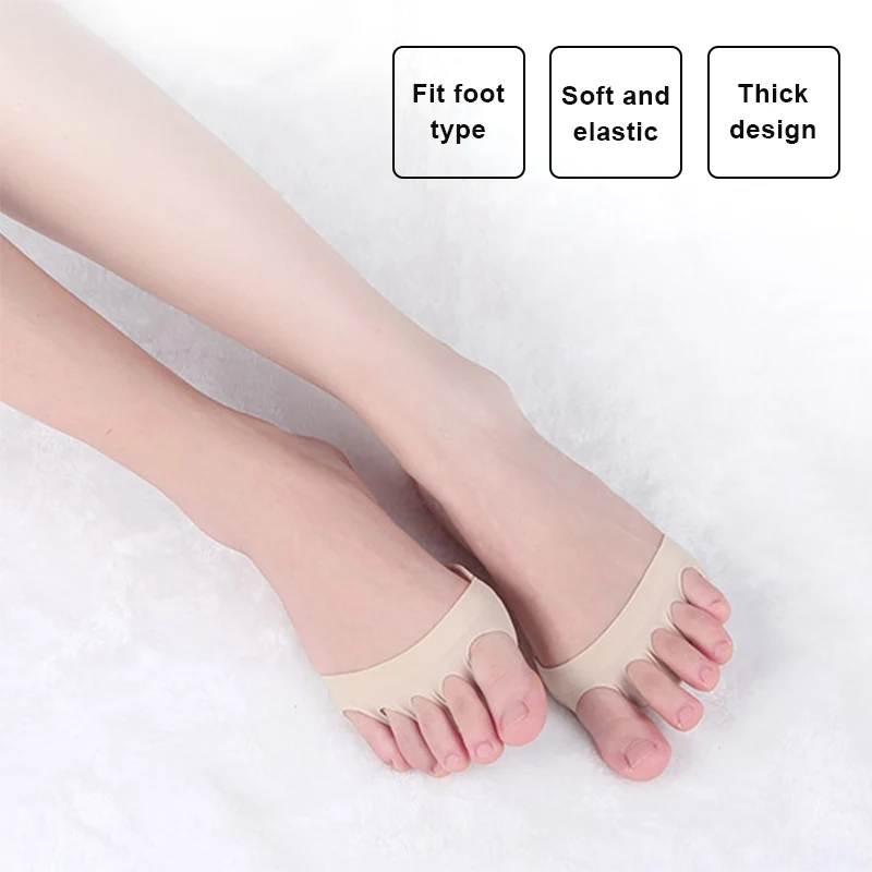 Женские носки без пятки для ног Нескользящие нескользящие многоразовая
