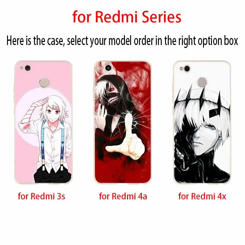 Силиконовый чехол для Xiaomi Redmi 10 9 8 7 6 5 4 A 9at Prime 4x Y3 с аниме Токийский гулс | Мобильные