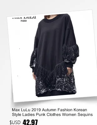 Max LuLu Korean Fashion Ladies Punk Streetwear Womens Thicken Fur Hooded Hoodies Casual Warm Sweatshirts Winter Clothing