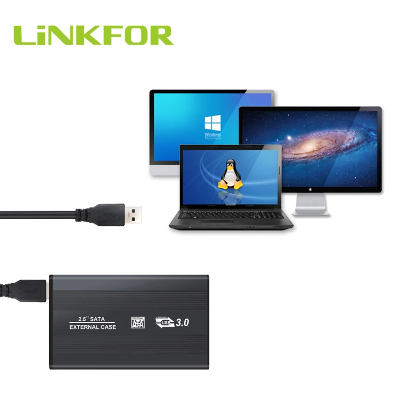 LiNKFOR USB 3 0 внешний 2 5 &quotSATA HDD SSD жесткий диск Корпус Корпуса Caddy|Кабели USB| |