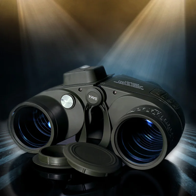 

10X50 Waterproof telescope with compass binoculars For Hunting Camping Navy coordinate ranging military Night Vision Autofocus