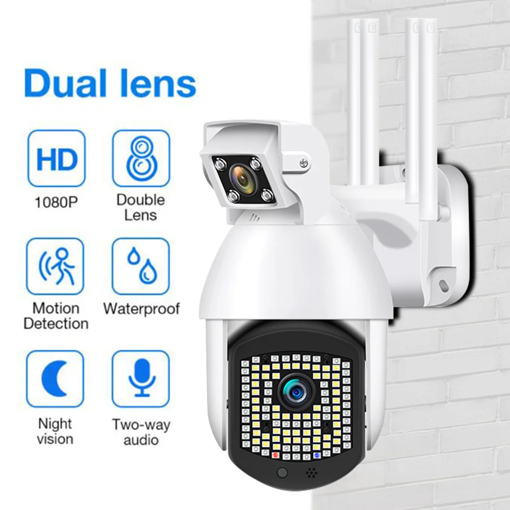 

1080P PTZ IP Camera WIFI Outdoor Auto Track Surveillance Dome Camcorder Wireless Digital Zoom 2MP CCTV Home Security Cam