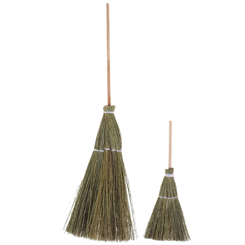 1:12 Кукольный домик миниатюрная сказочная садовая метла инструменты для чистки S/L