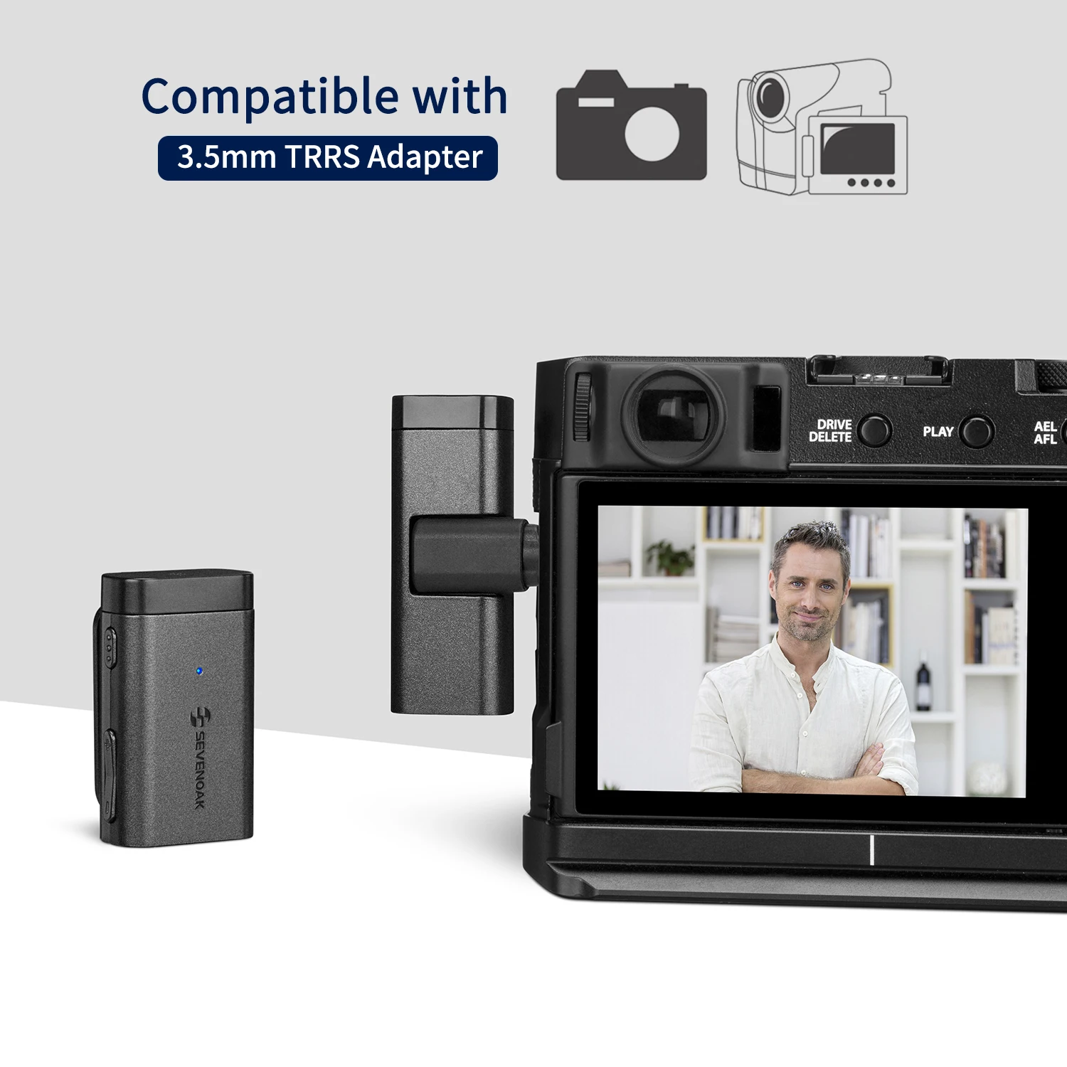 Беспроводная микрофонная система Sevenoak SKM-W1 ultracomactor 2 4 ГГц со смартфонами для