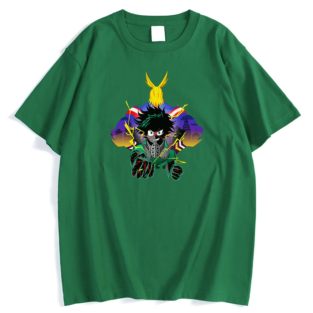 

Футболка мужская с принтом моя геройская академия, удобная модная дышащая рубашка с креативным рисунком, с круглым вырезом и коротким рукав...