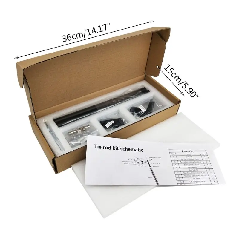 

Upgraded 3D Printer Part Support Rod Set for CR-10/CR-10S/CR-10 S4/TEVO/CR-10 S5