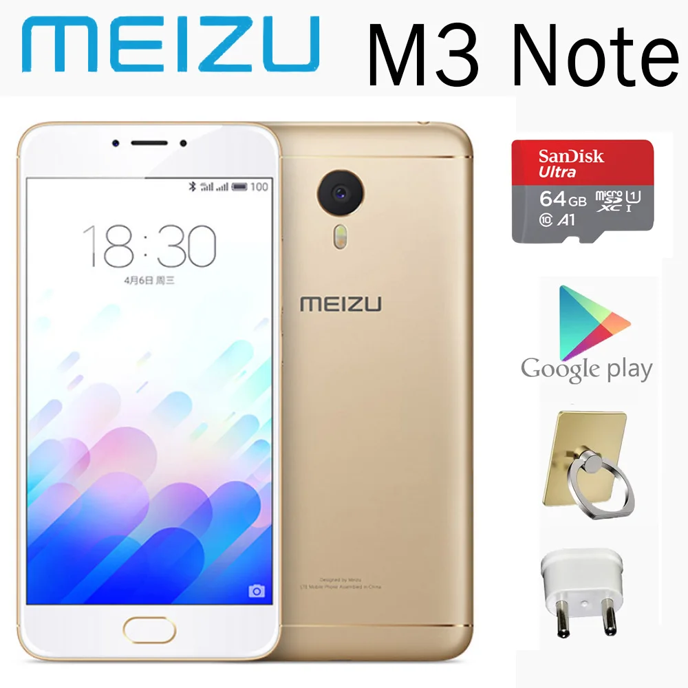 

smartphone 98%new meizu M3 Note 2G 16G 5.5 inches 4100mAh battery global version smart phone mobile phones