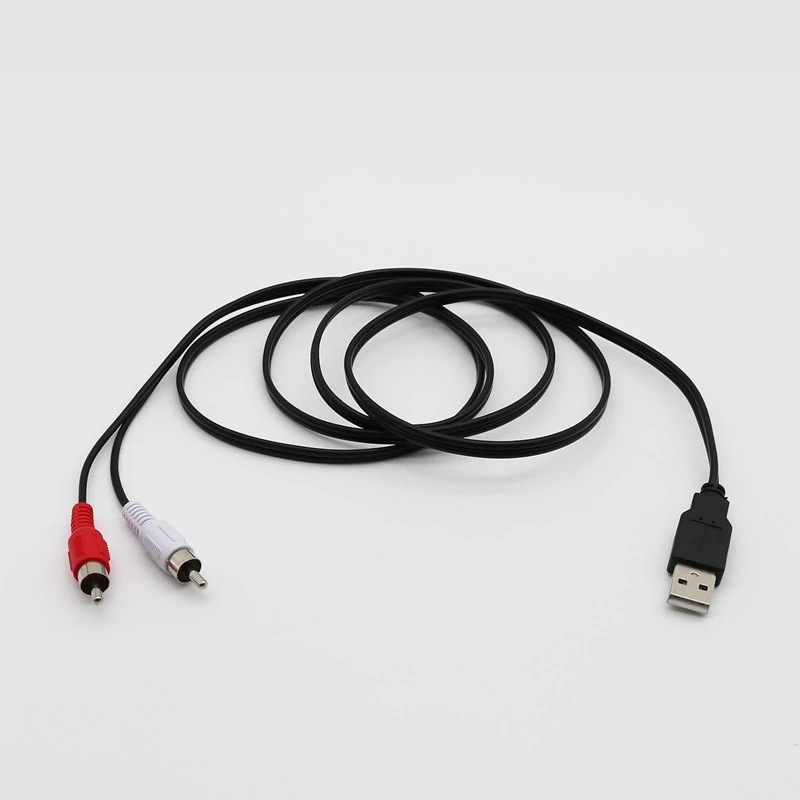 1 5 м Usb Папа-папа 2X Rca штекер Phono Av кабель ПК ТВ Aux вывода видео адаптер | Электроника