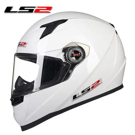 Gloss White LS2 FF358 полное лицо мото rcycle шлем гоночный мужчина женщина КАСКО мото Емкость ls2 в Бразилию шлем мото одобренный ECE - Цвет: Gloss White