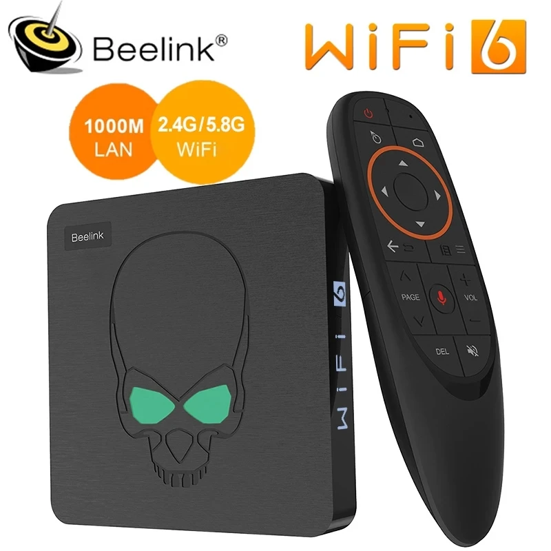 10 шт. Beelink GT король Wi Fi 6 ТВ BOX Android 9 0 Amlogic S922X Quad core 4 Гб 64 коробка BT4.1 1000M LAN комплект