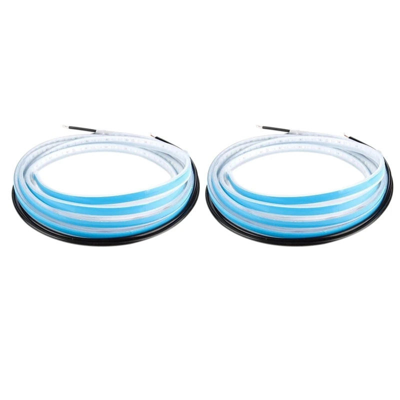 2PCS 47-Inch Car LED Door Warning Light Car Door Streamer Side Light Door Anti-Collision Warning Light Bar