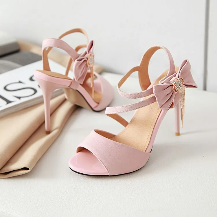 Сандалии женские на высоком каблуке босоножки оверсайз 11 15 размеров обувь с