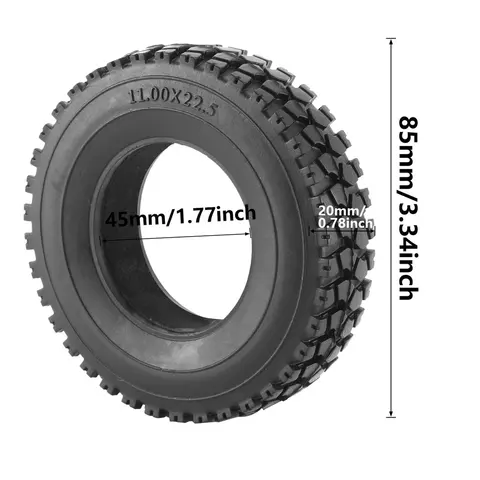 4 шт. резиновые шины, колесные шины с губкой для 1:14 Tamiya, тракторные грузовики, запчасти для радиоуправляемых автомобилей