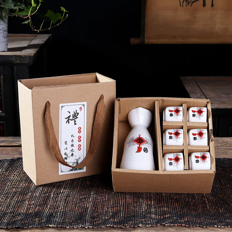 Набор японских саше набор из 7 предметов ручная роспись Фарфоровая керамика