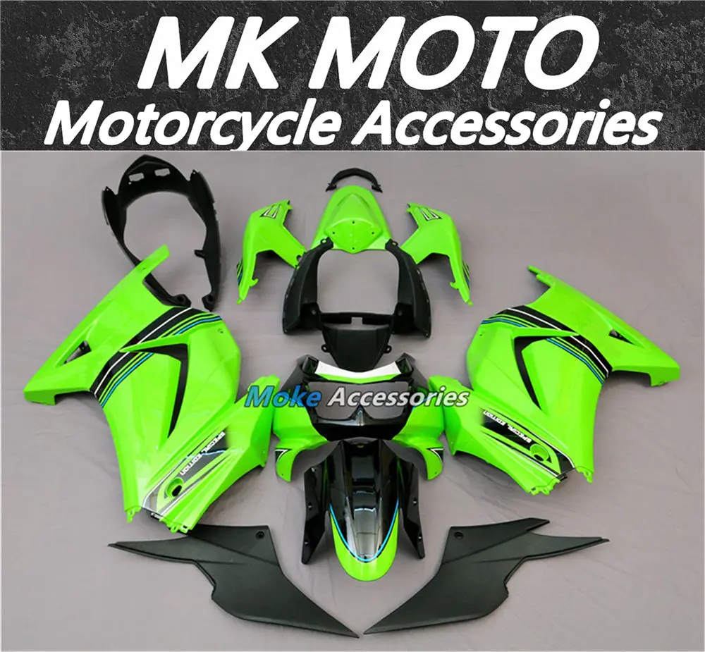 

Motorcycle Fairings Kit Fit For Ninja 250 2008-2009 Bodywork Set High Quality ABS Injection NEW Green Black
