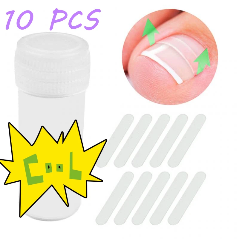 

10 шт. коррекция вросших ног, педикюрный выпрямитель, зажим, изогнутая лента, пластырь, наклейка, зажим, приспособление для педикюра Paronychia TSLM1