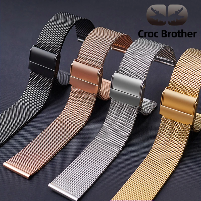 

Quick Release Strap for DW Watch Mesh Stainless Steel Band for Universal Bracelet 10mm 12mm 14mm 16mm18mm20mm 22 mm