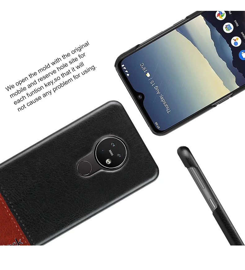Роскошные Чехлы Imak Ruiyi для Nokia 7 2 чехол 6 тонкая задняя крышка телефона Жесткий